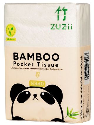 CHUSTECZKI BAMBUSOWE KIESZONKOWE 64 szt (8 szt X 8) - ZUZII