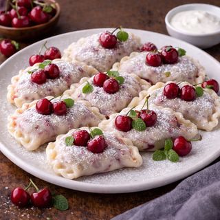 Pierogi z Wiśniami na słodko 8 szt.