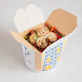 Wok soba sa kozicama