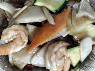 Gnocchi di riso con frutti di mare 