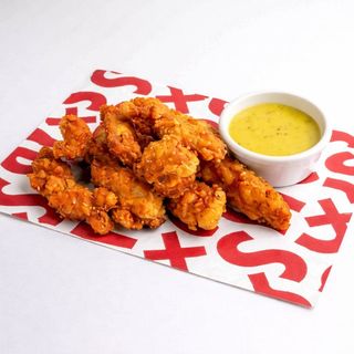 Tiras de pollo crujientes