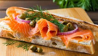 Чабата със сьомга