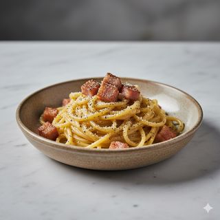 Spaghettoni "Mancini" alla carbonara"