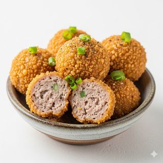 Polpette di maiale croccanti 酥肉丸子双拼