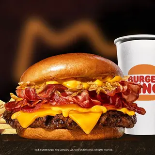 Kings Cheesy Bacon Single Menu