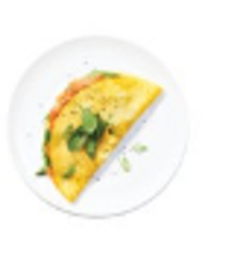 Smoked salmon omelette