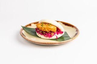 Bao pollo e cappuccio