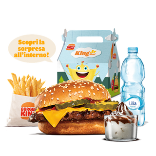King junior cheeseburger menù