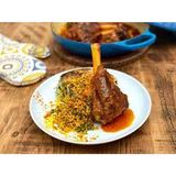 Lamb Shank with Sabzy Polo