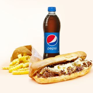 ფილი ჩიზ სტეიკის მენიუ (ჰალალი)