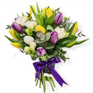 25 de lalele si frezii colorate cu eucalipt