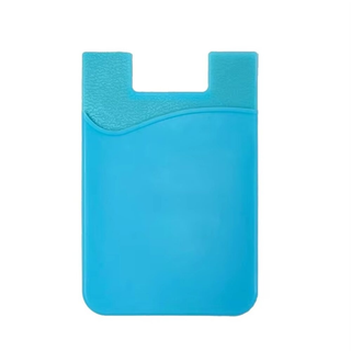 Ტელეფონის Საფულე, Სილიკონის Ცისფერი/silicone Card Wallet Light Blue