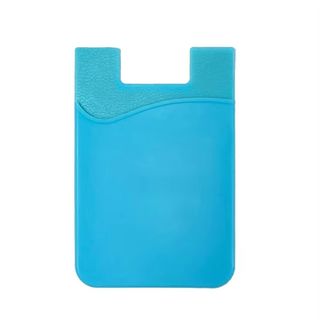 Ტელეფონის Საფულე, Სილიკონის Ცისფერი/silicone Card Wallet Light Blue