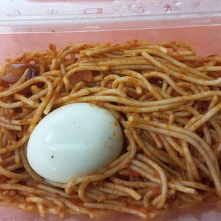Spaghetti with egg combo