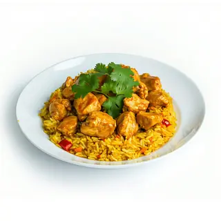 ARROZ DE CURRY CON POLLO