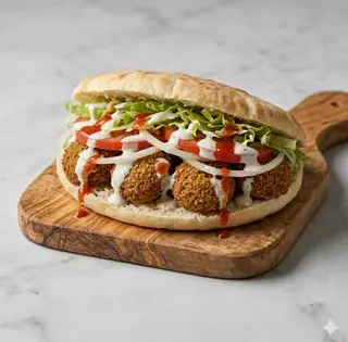 Panino falafel vegetariano