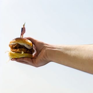 Boston chicken burger