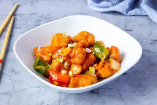 121. Pollo Frito Con Almendras