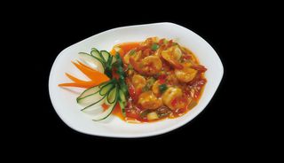 8 Gamberi all'olio piccante