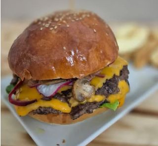 Mushroom Smash Burger