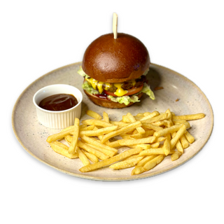 Бургер з яловичиною та соусом BBQ (450г)