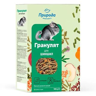 Корм Гранулят для шиншил 500г 