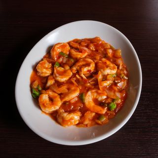 61) Gamberetti in salsa chilli