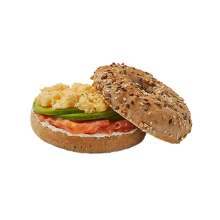 Bagel Salmão e abacate