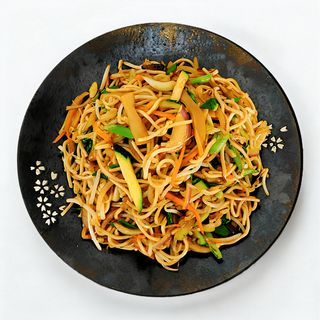Yakisoba Vegetales con huevos