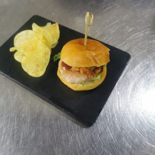 Minihamburguesa Con Bacon Y Queso