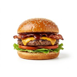 Hamburguesa barbacoa c/ patatas fritas