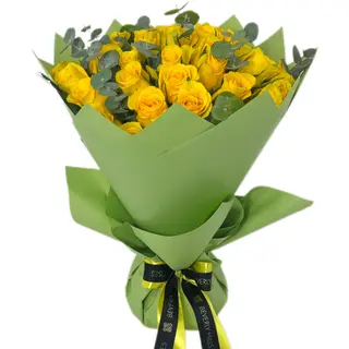 Bouquet di rose gialle