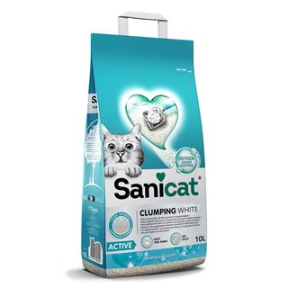 SANICAT White Marseille Soap, grudajući mineralni pijesak za mačke, mirisni, 10l (KOD PSANCLWA010L31)