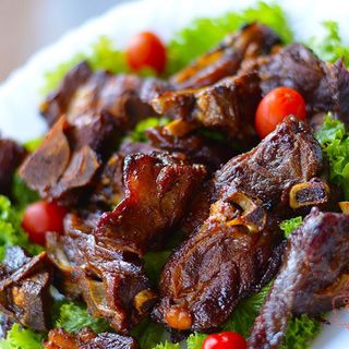 Pan-Fried Goat Meat