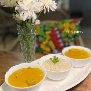 Red snapper coconut fish curry