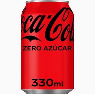 Coca-cola zero azúcar lata 330ml.