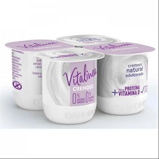 Vitalinea Cremoso Natural Edulcorado 0% Danone 4 X 120 Gr.