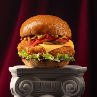 Бургер з курячими стріпсами