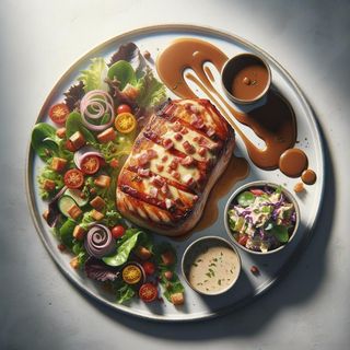 Polędwica wieprzowa zapiekana z serem i bekonem