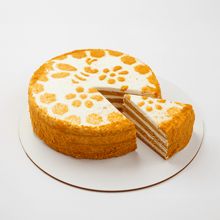 Торт "Медовик со сливками" классик (0,580 кг) NEW