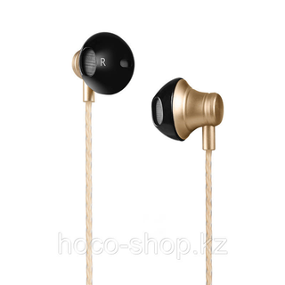Наушники hoco M18 Gesi Metallic Universal Earphone with mic Gold Подро