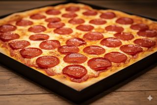 Pepperoni pizza - mezza teglia 2/3 persone