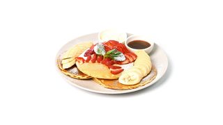 Панкейк с шоколадной пастой