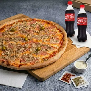 COMBO 3 - Capricciosa 42cm + 2x Coca-Cola
