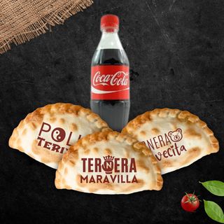 3 Empanadas + Bebida