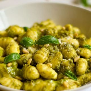 Gnocchi  al pesto Genovese.