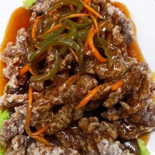 Hrskava pohana junetina na asia način