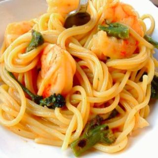 Spaguettis Con Ajos Y Gambas (5 Delicias)