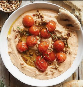 Hummus Original Con Tomates Confitados