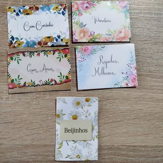 Cartão para escrever dedicatória 